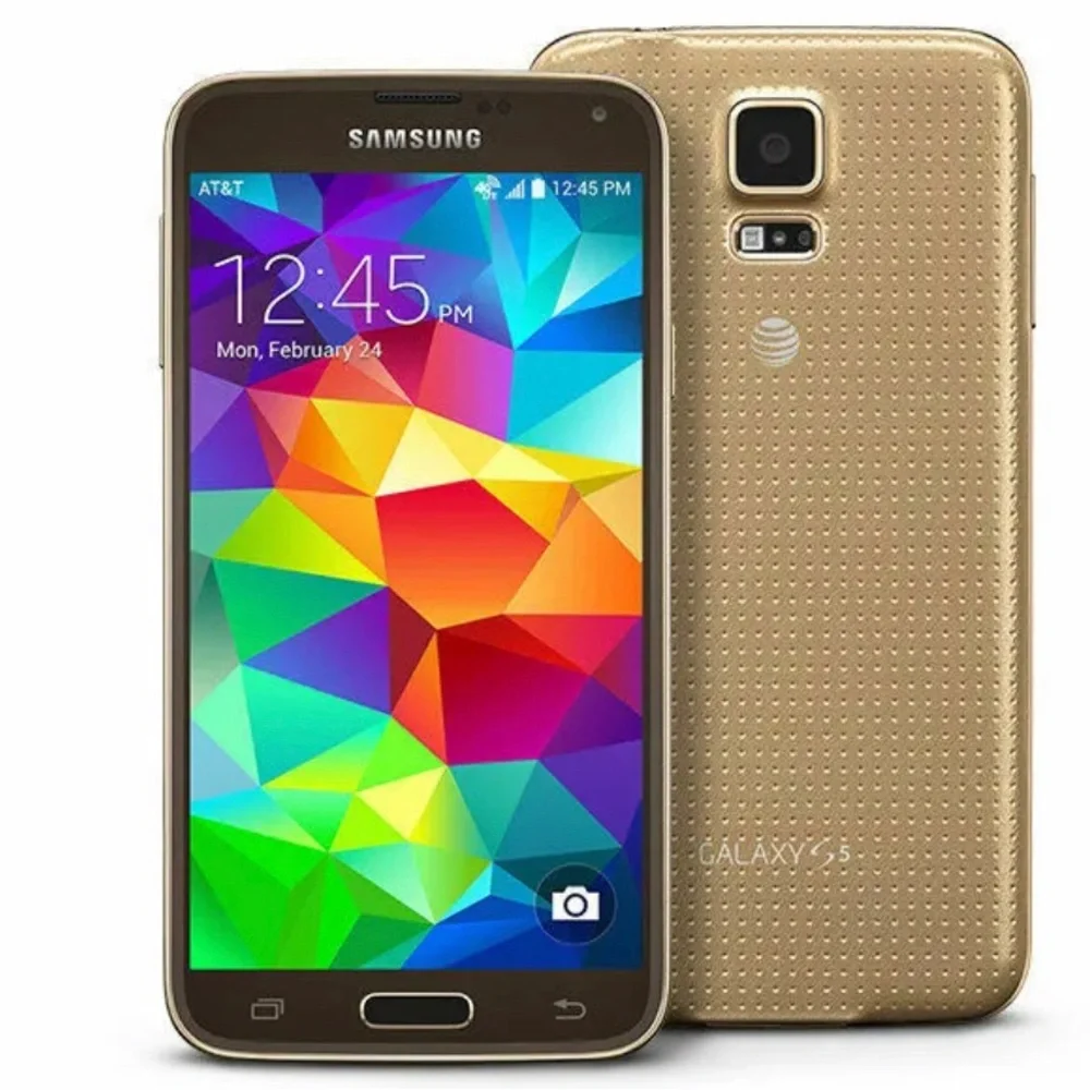 Samsung Galaxy S5 Gold Smartphone SM-G900V 16GB Verizon Unlocked Mint